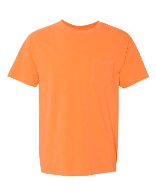 Load image into Gallery viewer, Unisex Garment-Dyed Heavyweight Pocket T-Shirt - Melon