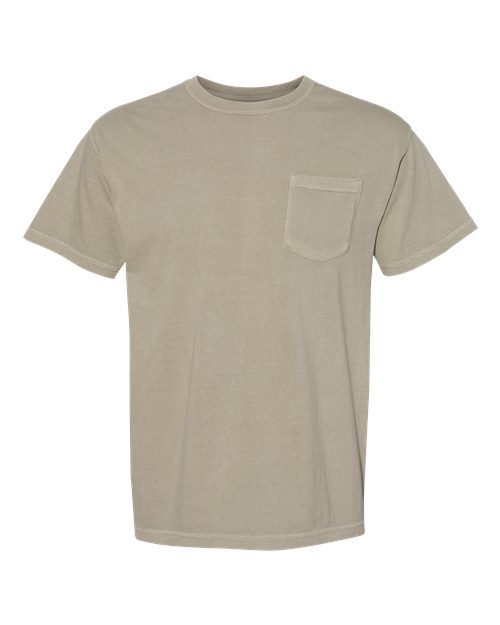 Load image into Gallery viewer, Unisex Garment-Dyed Heavyweight Pocket T-Shirt - Sandstone