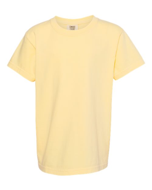 Load image into Gallery viewer, Youth Garment-Dyed Heavyweight T-Shirt - Butter