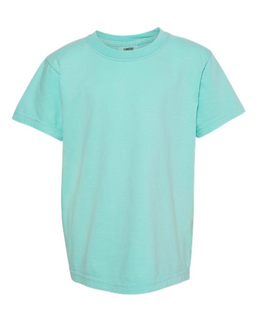 Load image into Gallery viewer, Youth Garment-Dyed Heavyweight T-Shirt - Chalky Mint