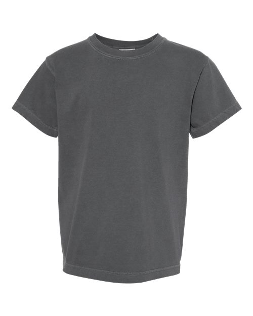 Load image into Gallery viewer, Youth Garment-Dyed Heavyweight T-Shirt - Pepper