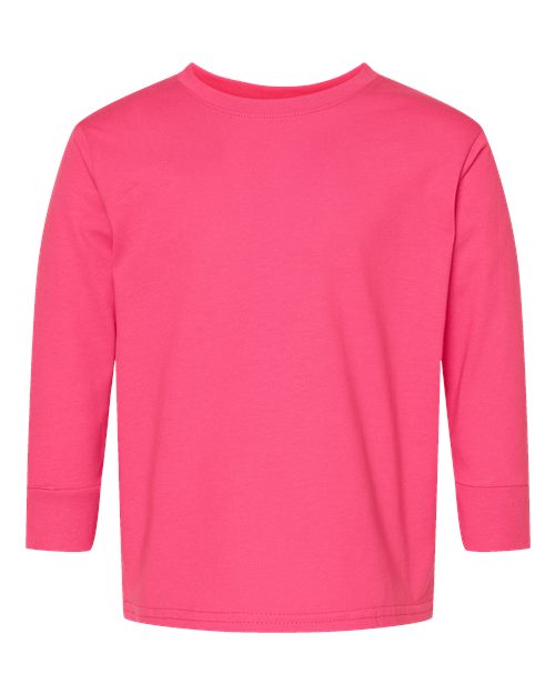 Load image into Gallery viewer, Toddler Fine Jersey Long Sleeve Tee - Hot Pink
