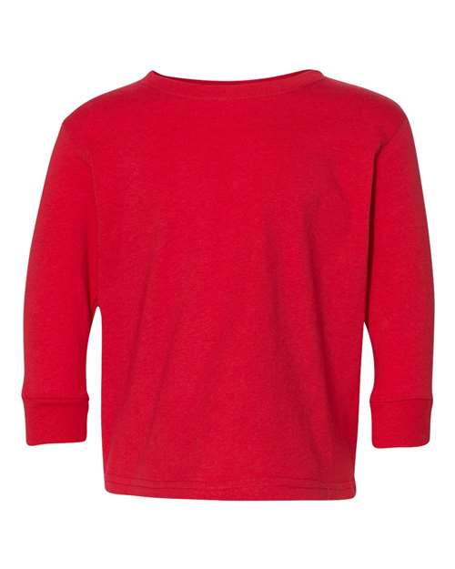 Load image into Gallery viewer, Toddler Fine Jersey Long Sleeve Tee - Red