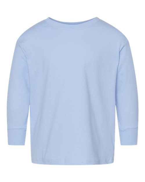 Load image into Gallery viewer, Toddler Fine Jersey Long Sleeve Tee - Light Blue