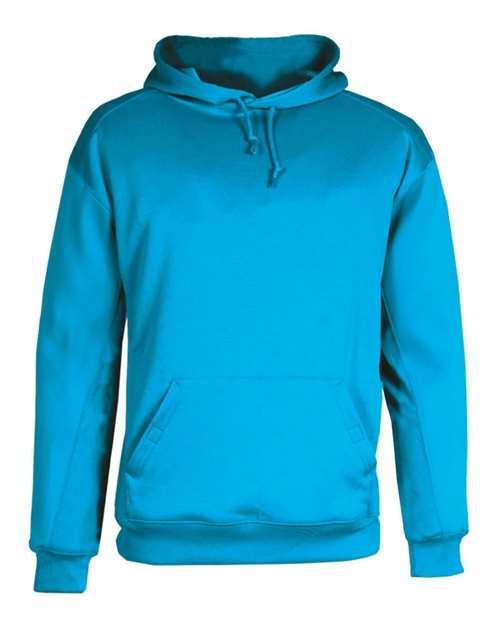 Load image into Gallery viewer, Badger 1454 Men's Performance Fleece Hooded Sweatshirt - Electric Blue