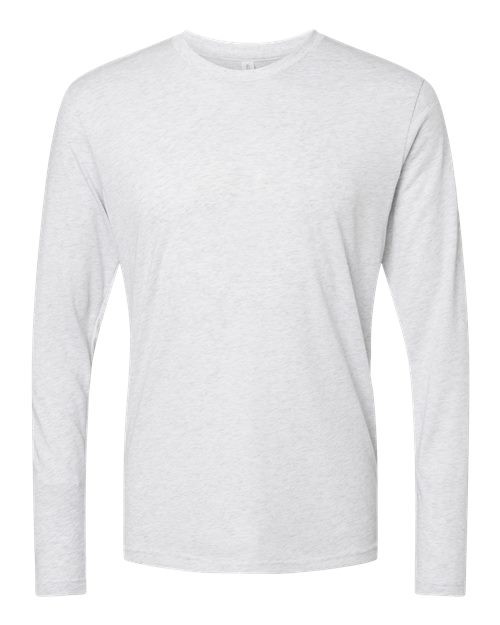 Load image into Gallery viewer, Unisex Triblend Long Sleeve T-Shirt - Heather White