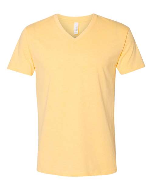 Load image into Gallery viewer, Unisex CVC V-Neck T-Shirt - Banana Cream
