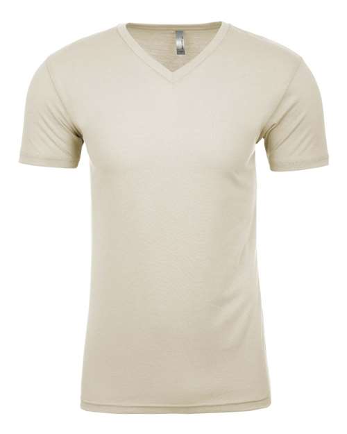 Load image into Gallery viewer, Unisex Sueded V-Neck T-Shirt - Natural
