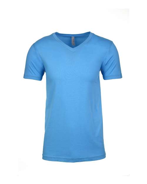 Load image into Gallery viewer, Unisex Sueded V-Neck T-Shirt - Turquoise