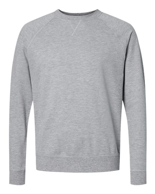 Load image into Gallery viewer, Unisex Laguna Raglan Crewneck Sweatshirt - Heather Grey