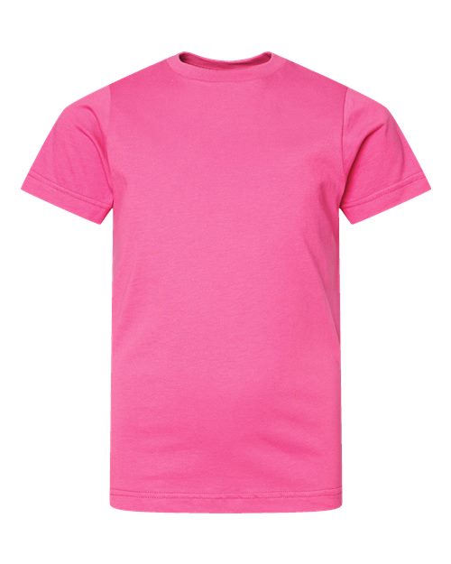 Load image into Gallery viewer, LAT 6101 Youth Fine Jersey Tee - Raspberry