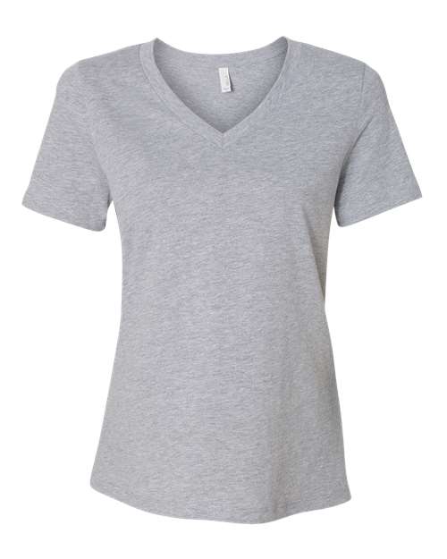 Load image into Gallery viewer, Women's Relaxed Heather CVC V-Neck Tee — product photo 1