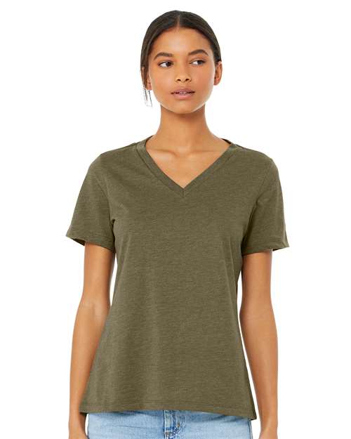 Load image into Gallery viewer, Women's Relaxed Heather CVC V-Neck Tee — product photo 7