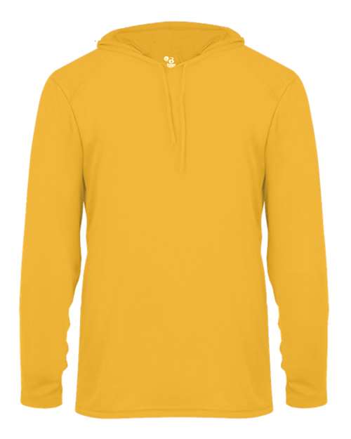 Load image into Gallery viewer, Badger 4105 Unisex B-Core Hooded Long Sleeve T-Shirt - Gold
