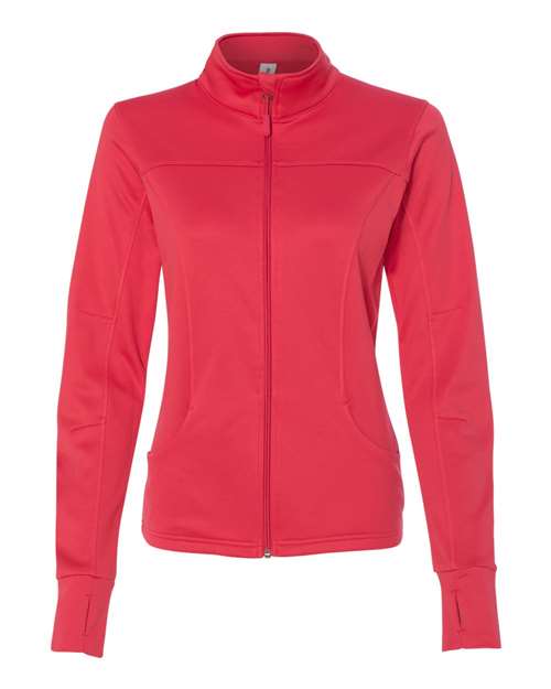Load image into Gallery viewer, Independent Trading Co. EXP60PAZ Women's Poly-Tech Full-Zip Track Jacket - Coral