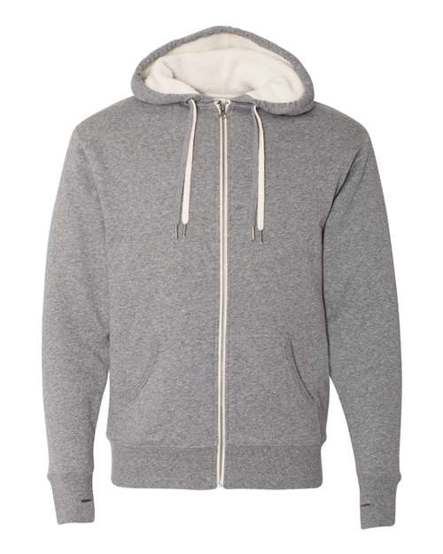 Load image into Gallery viewer, Unisex Sherpa-Lined Hooded Sweatshirt - Salt & Pepper