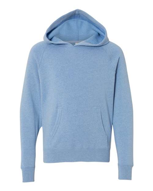 Load image into Gallery viewer, Youth Lightweight Special Blend Raglan Hooded Sweatshirt - Pacific
