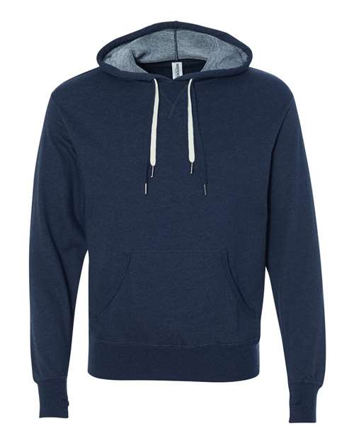 Load image into Gallery viewer, Unisex Midweight French Terry Hooded Sweatshirt - Navy Heather