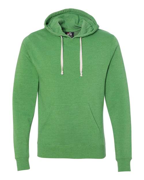 Load image into Gallery viewer, J. America 8871 Men's Triblend Fleece Hooded Sweatshirt - Green Triblend