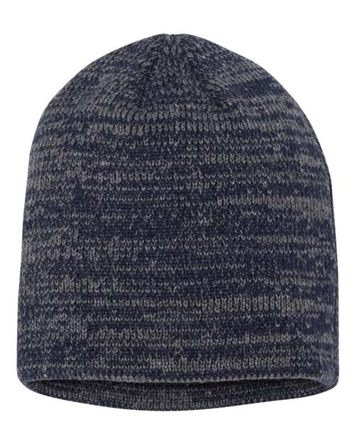 Load image into Gallery viewer, Sportsman SP03 8" Marled Beanie - Navy/ Dark Grey