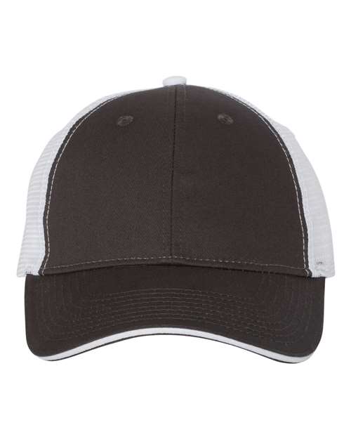 Load image into Gallery viewer, Valucap S102 Sandwich Trucker Cap - Charcoal/ White