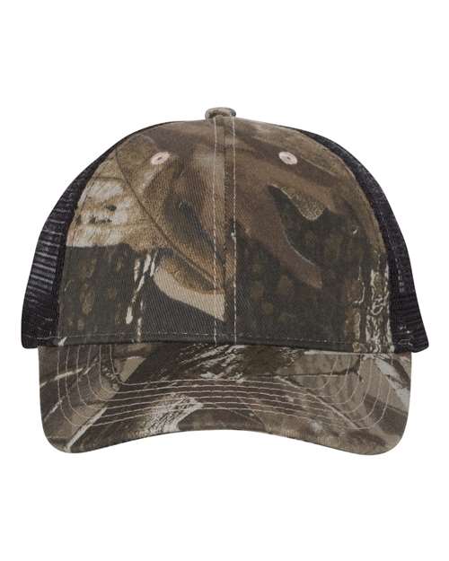 Load image into Gallery viewer, Kati LC5M Licensed Camo Mesh Back Cap - Realtree Hardwoods/ Black