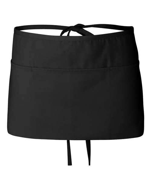 Load image into Gallery viewer, Q-Tees Q2115 Waist Apron with Pockets - Black