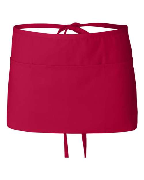 Load image into Gallery viewer, Q-Tees Q2115 Waist Apron with Pockets - Red