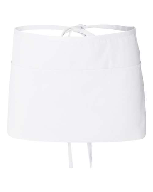 Load image into Gallery viewer, Q-Tees Q2115 Waist Apron with Pockets - White