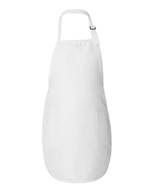 Load image into Gallery viewer, Q-Tees Q4350 Full-Length Apron with Pockets - White