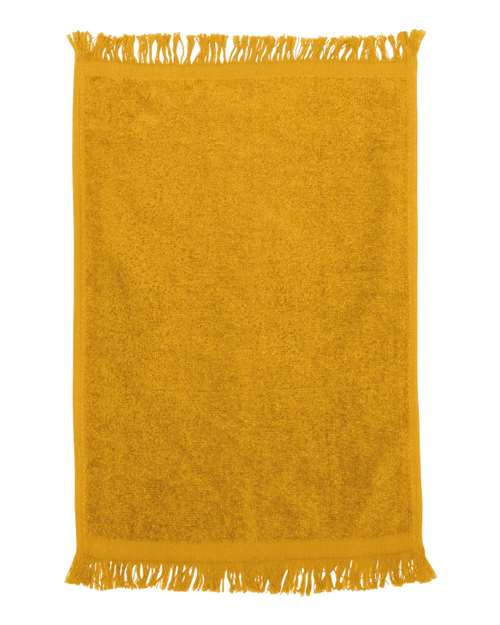 Load image into Gallery viewer, Q-Tees T100 Fringed Fingertip Towel - Gold