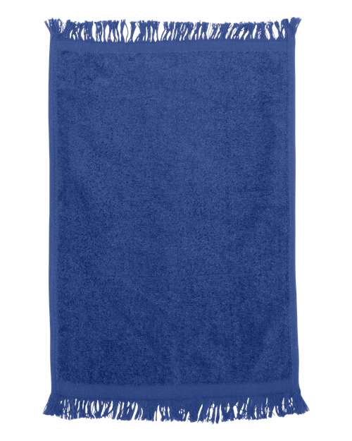 Load image into Gallery viewer, Q-Tees T100 Fringed Fingertip Towel - Royal