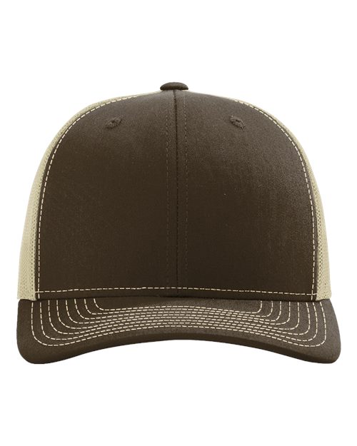 Load image into Gallery viewer, Richardson 112 Snapback Trucker Cap - Brown/ Khaki
