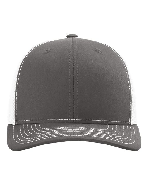 Load image into Gallery viewer, Richardson 112 Snapback Trucker Cap - Charcoal/ White