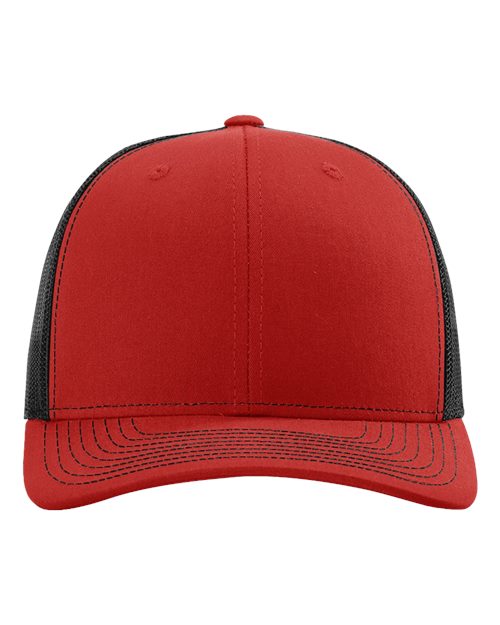 Load image into Gallery viewer, Richardson 112 Snapback Trucker Cap - Red/ Black