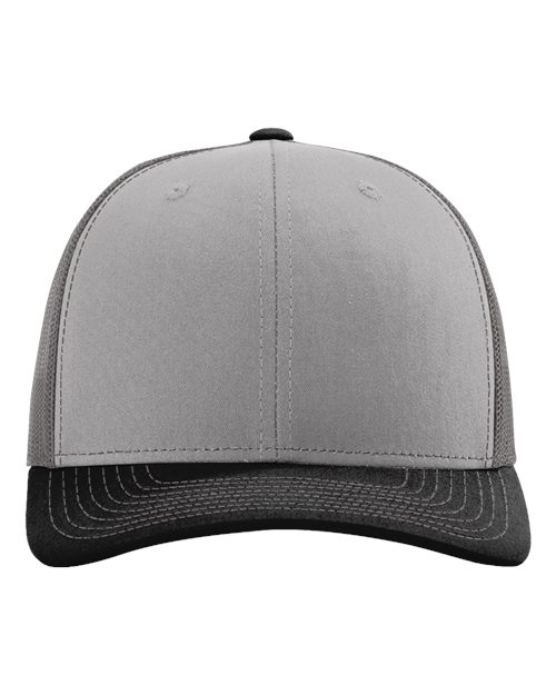 Load image into Gallery viewer, Richardson 112 Snapback Trucker Cap - Grey/ Charcoal/ Black