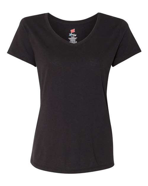 Load image into Gallery viewer, Women's Perfect-T Triblend V-Neck T-Shirt - Black Triblend