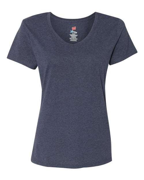 Load image into Gallery viewer, Women's Perfect-T Triblend V-Neck T-Shirt - Navy Triblend