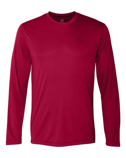 Load image into Gallery viewer, Unisex Cool DRI® Long Sleeve Performance T-Shirt - Deep Red
