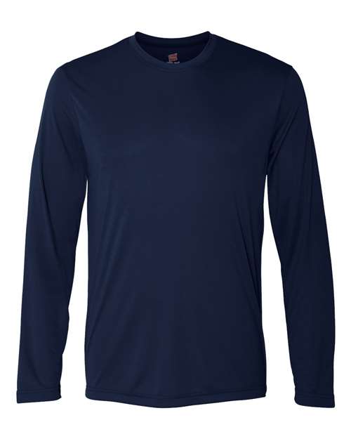 Load image into Gallery viewer, Unisex Cool DRI® Long Sleeve Performance T-Shirt - Navy