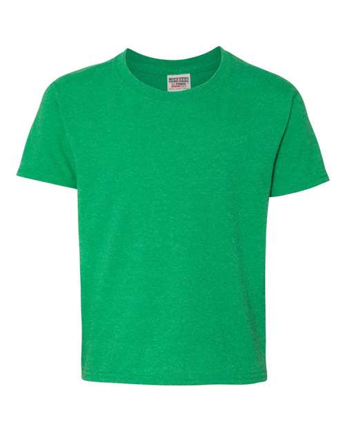 Load image into Gallery viewer, Youth Dri-Power® 50/50 T-Shirt - Irish Green Heather
