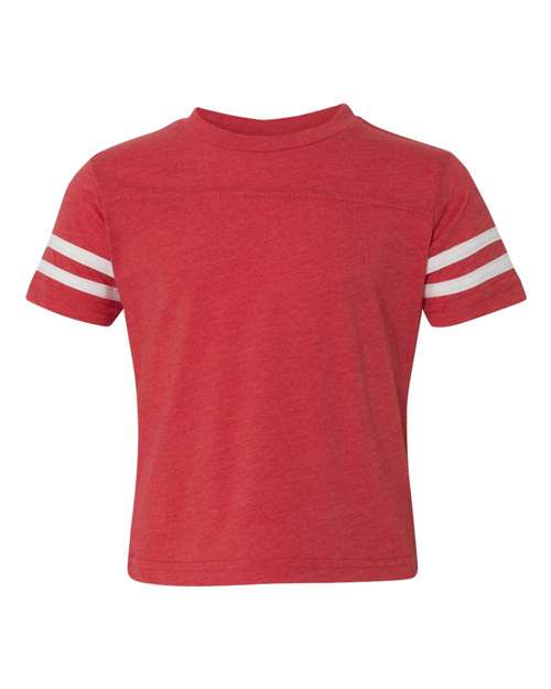 Load image into Gallery viewer, Toddler Football Fine Jersey Tee - Vintage Red/ White