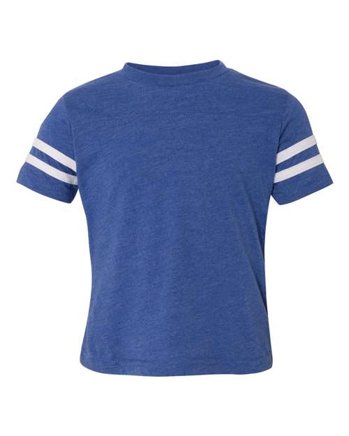 Load image into Gallery viewer, Toddler Football Fine Jersey Tee - Vintage Royal/ White
