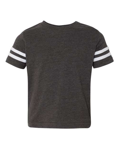 Load image into Gallery viewer, Toddler Football Fine Jersey Tee - Vintage Smoke/ White