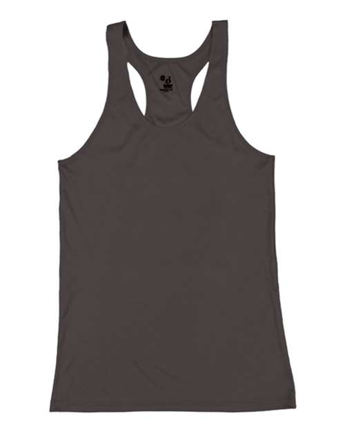 Load image into Gallery viewer, Badger 2166 Girls’ B-Core Racerback Tank Top - Graphite
