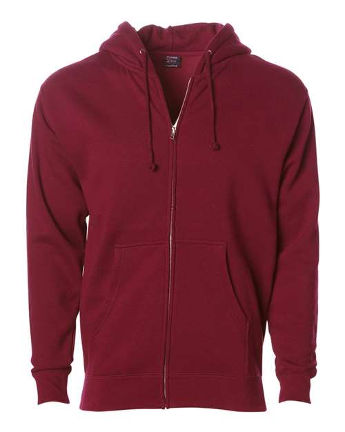 Load image into Gallery viewer, Unisex Heavyweight Full-Zip Hooded Sweatshirt - Cardinal