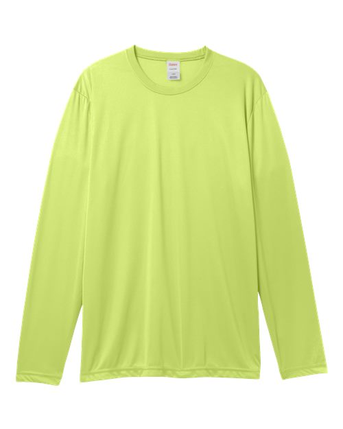 Load image into Gallery viewer, Unisex Cool DRI® Long Sleeve Performance T-Shirt - Safety Green