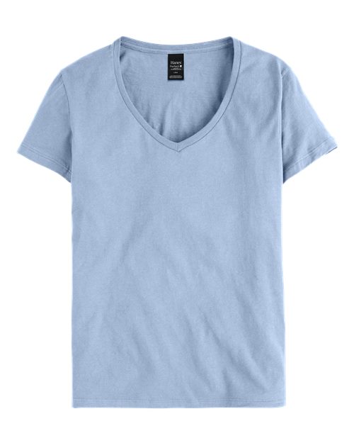 Load image into Gallery viewer, Women's Perfect-T V-Neck T-Shirt - Light Blue