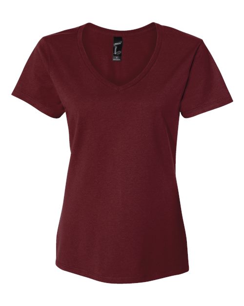 Load image into Gallery viewer, Women's Perfect-T V-Neck T-Shirt - Maroon