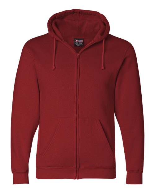 Load image into Gallery viewer, Unisex USA-Made Full-Zip Hooded Sweatshirt - Cardinal